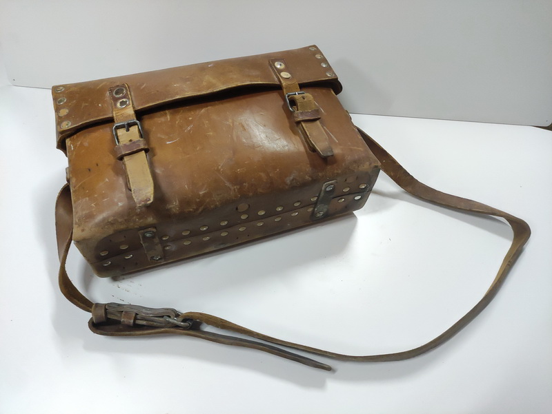 bolsa maletin herramientas electricista telefonica piel 1u